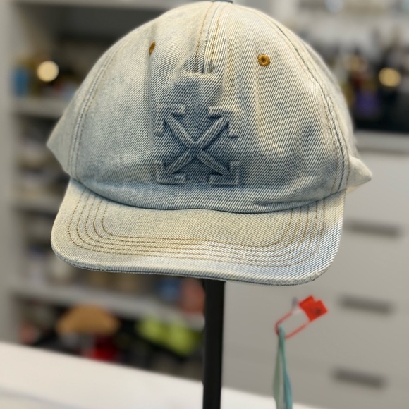 Off-White Light Blue Denim Cap - Brand New - Picture 1 of 5